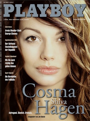 Cosma Shiva in de Duitse Playboy, februari 2003